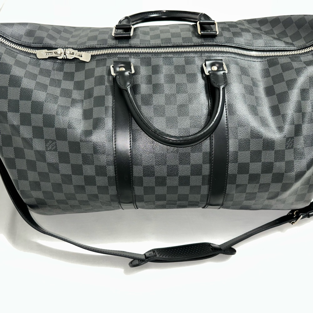 Louis Vuitton Keepall Bandoulere 55 Damier Graphite 💯% Authentic
